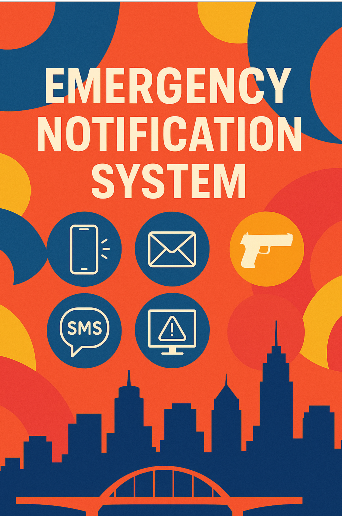Emergency notification system graphic